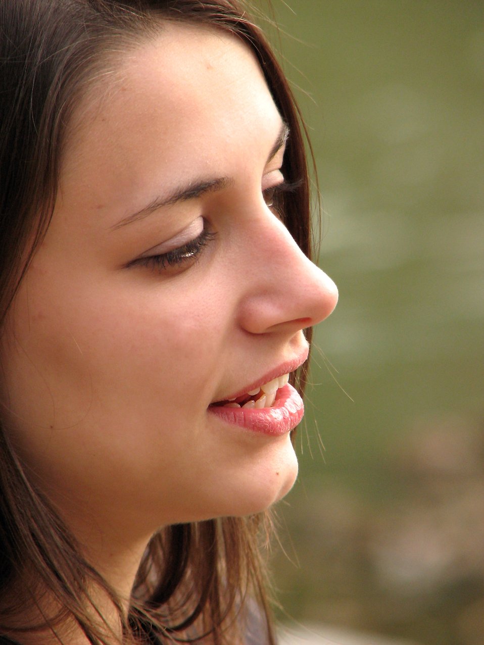 Closeup portrait of a teen girl : Free Stock Photo