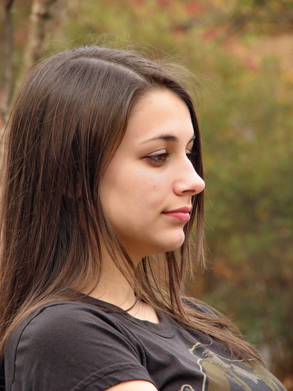 Closeup outdoor portrait of a teen girl : Free Stock Photo