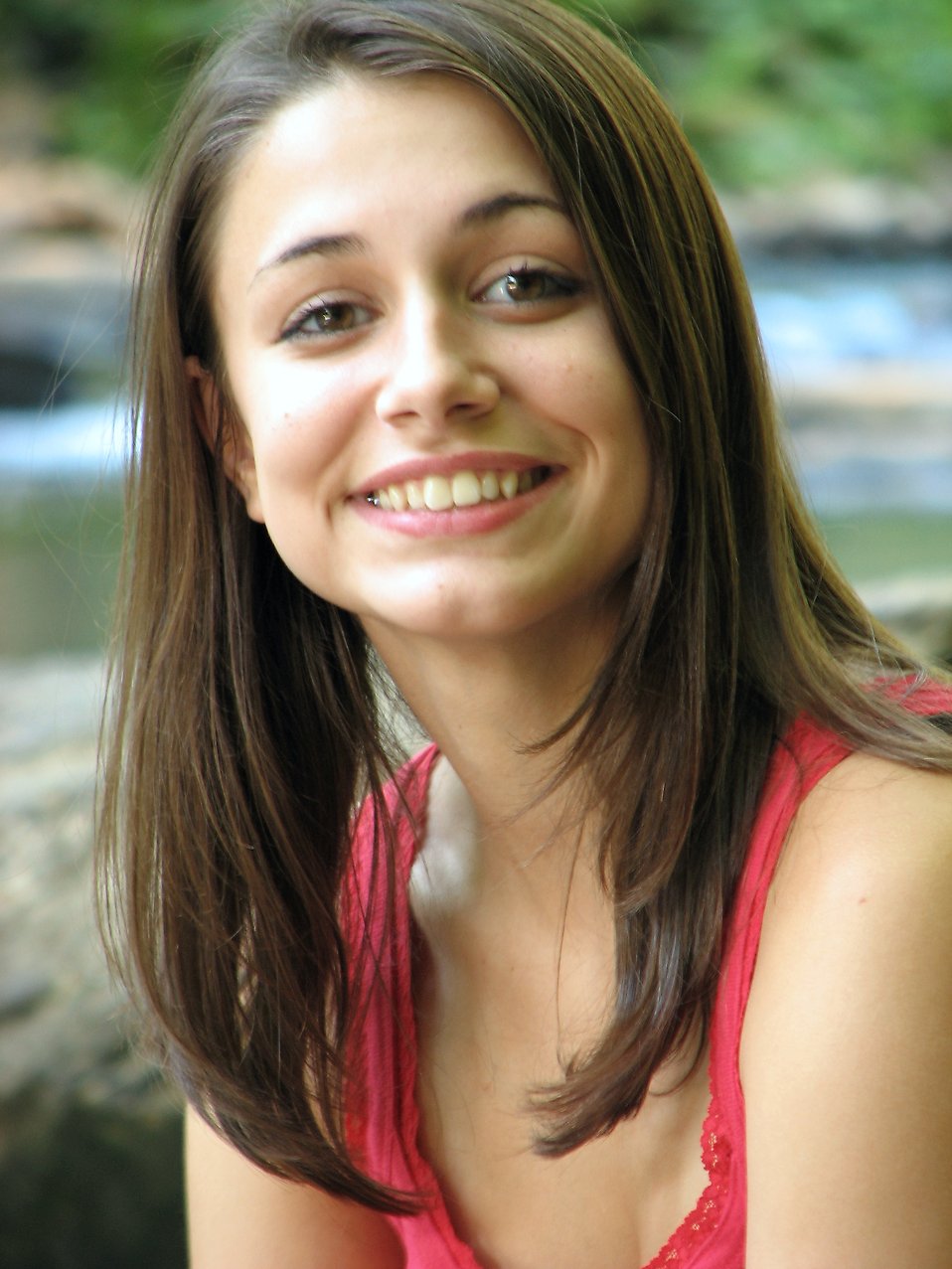 Closeup portrait of a teen girl outside : Free Stock Photo