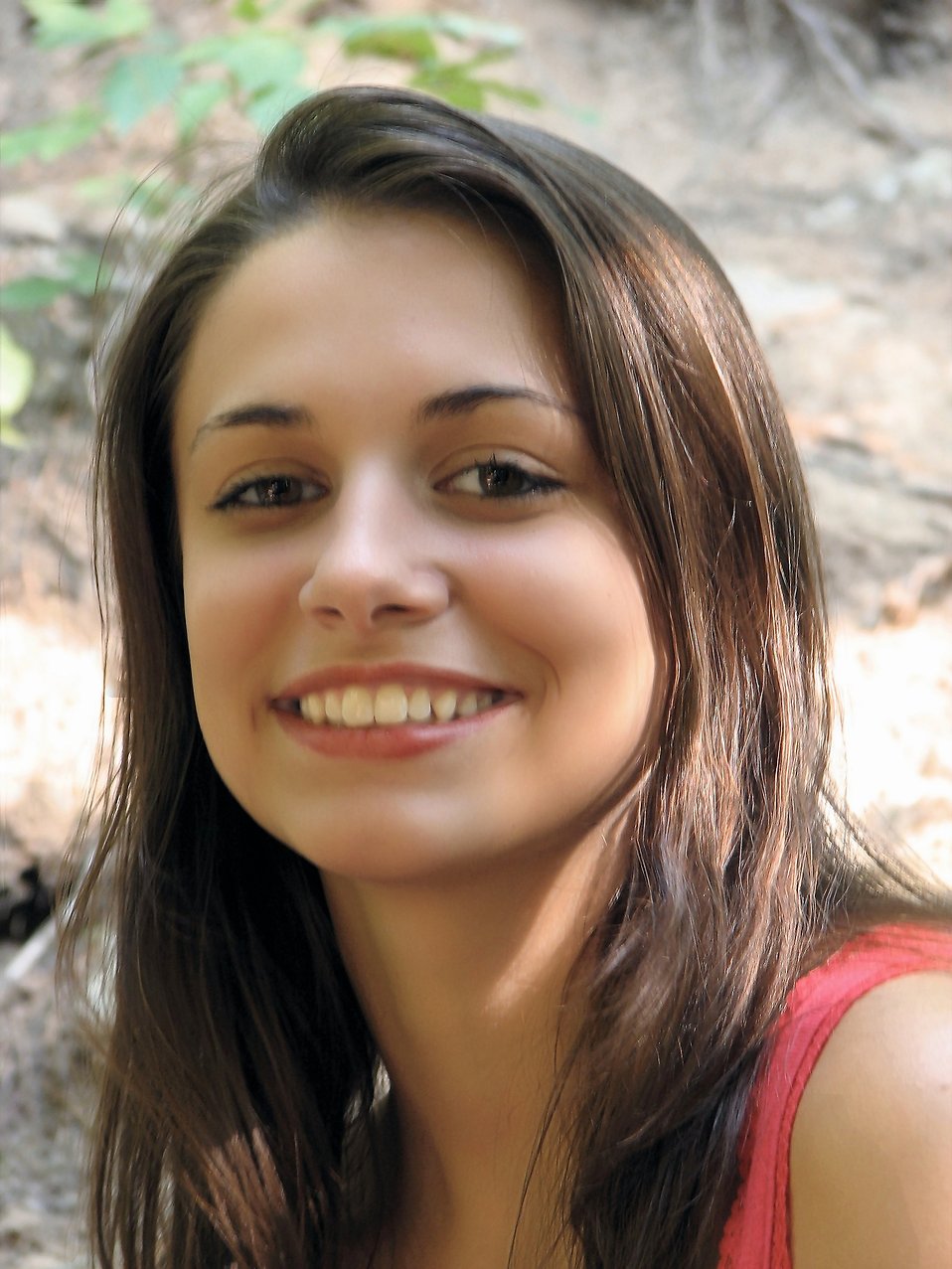 Closeup outdoor portrait of a teen girl : Free Stock Photo