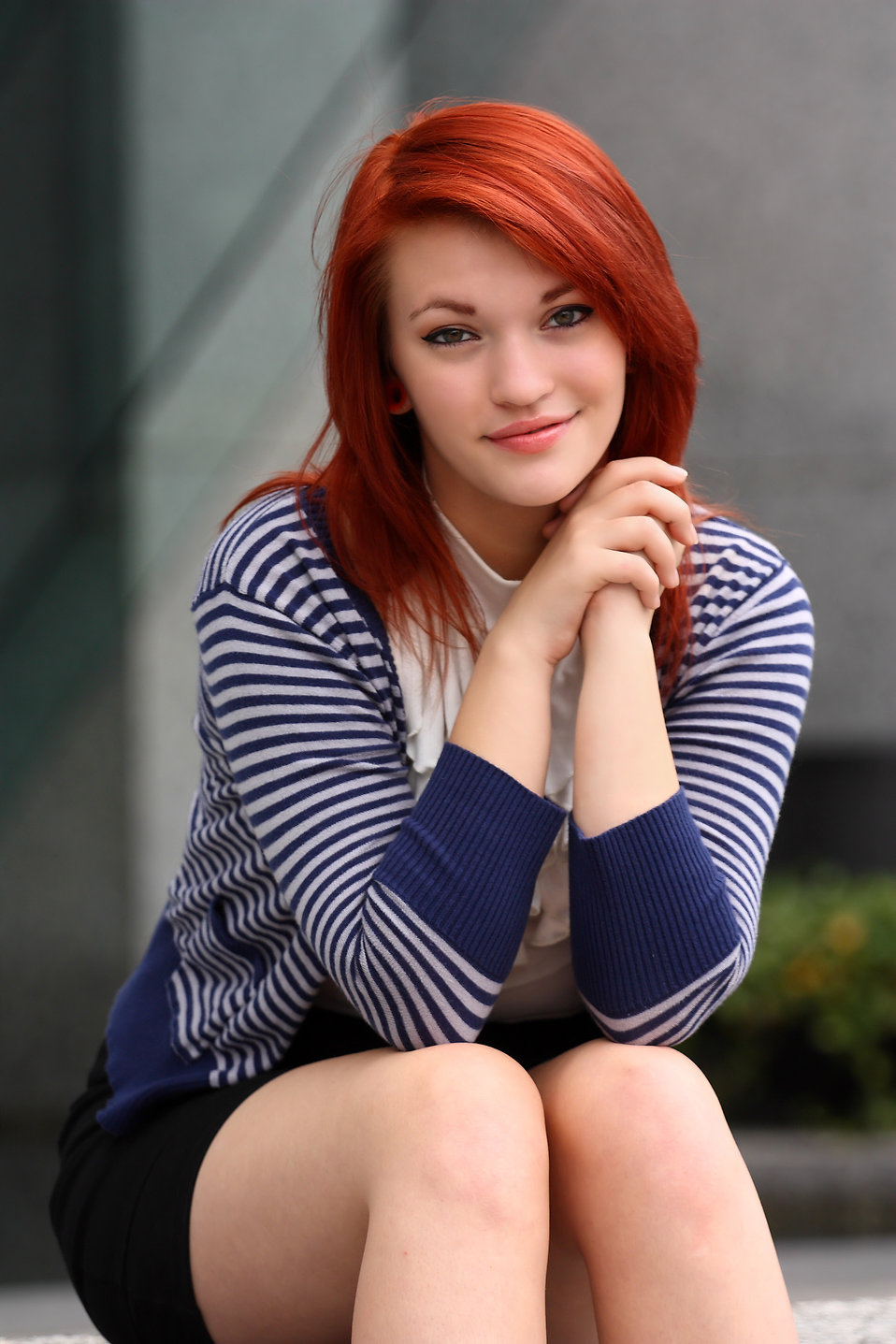 A beautiful young woman in business attire : Free Stock Photo