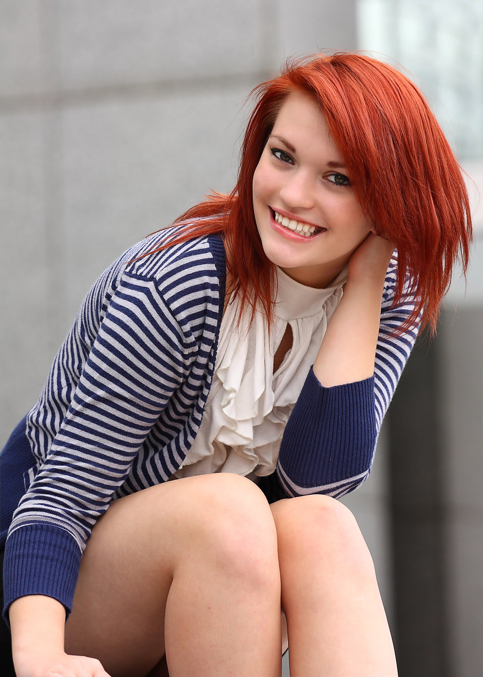 A beautiful young woman in business attire : Free Stock Photo