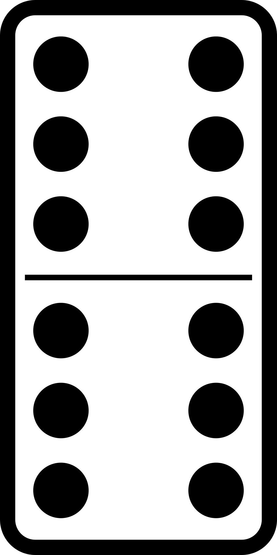 Dominos Free Stock Photo Illustration Of A Domino Tile 15074
