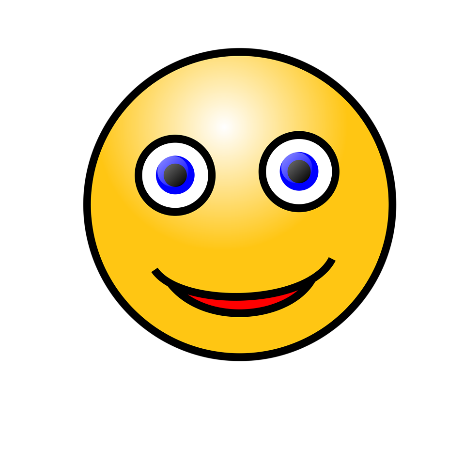 Illustration of a yellow smiley face : Free Stock Photo