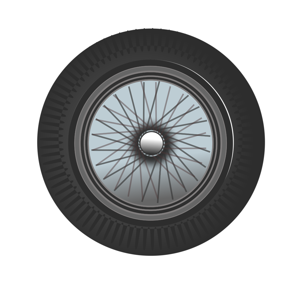 Illustration of a car tire : Free Stock Photo