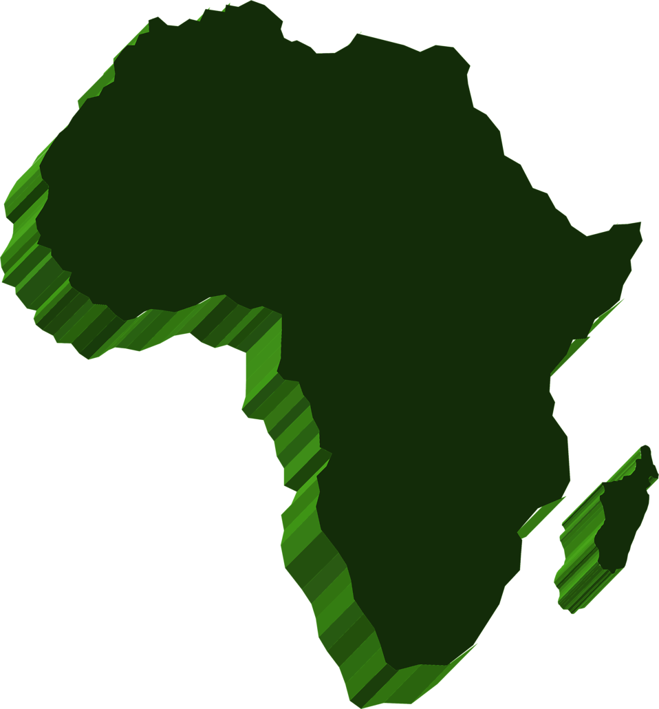 Illustrated map of Africa : Free Stock Photo