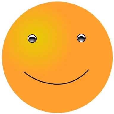 Free Stock Photo: Orange smiley face