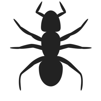 Free Stock Photo: Illustration of an ant silhouette