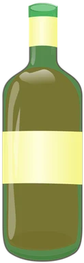 Free Stock Photo: Illustration of a wine bottle isolated on a white background