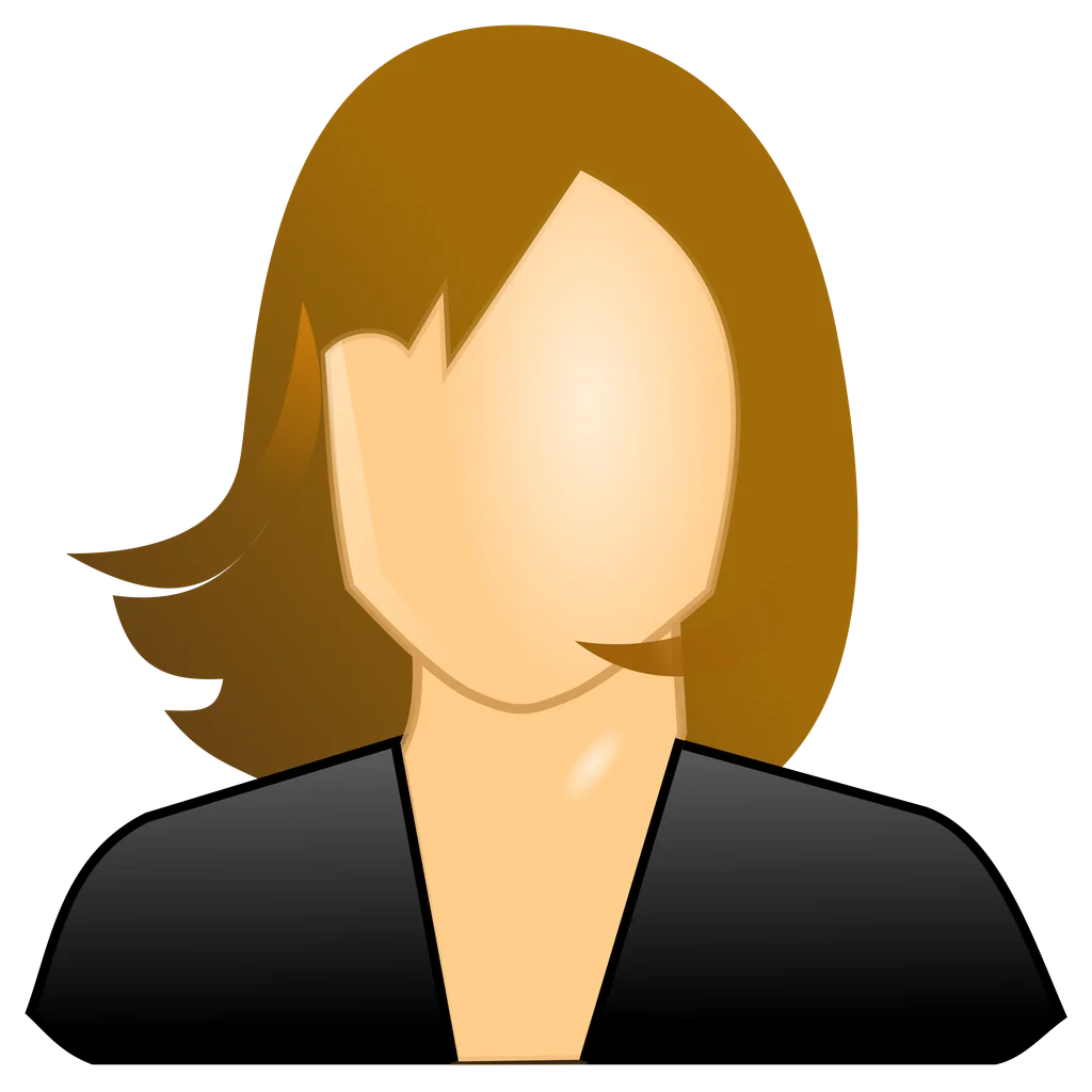 Illustration of a female user icon : Free Stock Photo