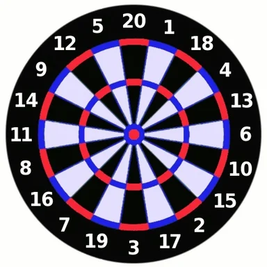 Free Stock Photo: Dartboard illustration