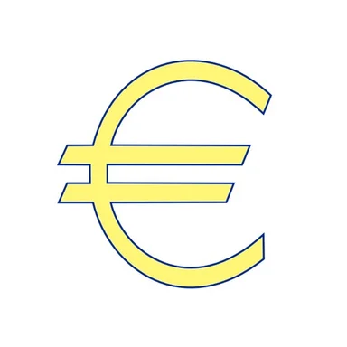 Free Stock Photo: Yellow Euro illustration