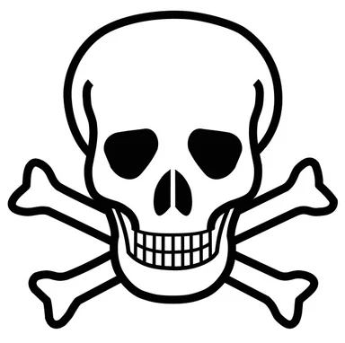 Free Stock Photo: Skull and crossbones illustration