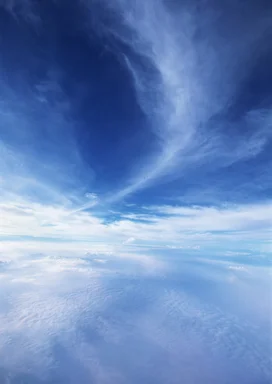 Free Stock Photo: A cloudy blue sky