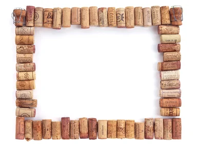 Free Stock Photo: A blank picture frame made of corks