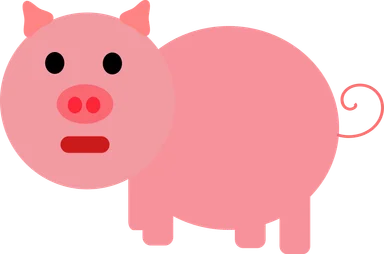 Free Stock Photo: Illustration of a pig