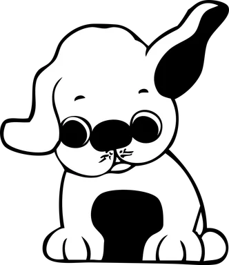 Free Stock Photo: Illustration of a puppy