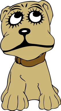 Free Stock Photo: Illustration of a cartoon dog