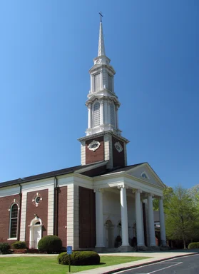 Free Stock Photo: The front of a church