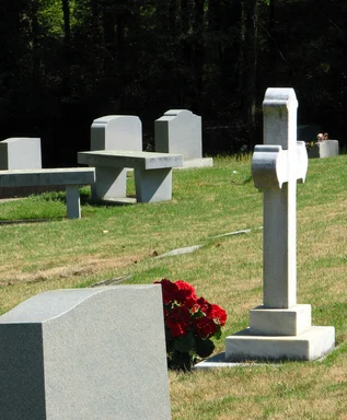 Free Stock Photo: A cemetery in spring time
