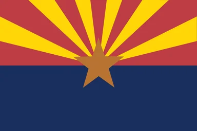 Free Stock Photo: Illustration of the Arizona state flag