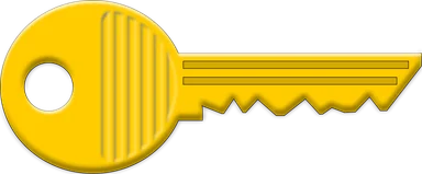Free Stock Photo: Illustration of a gold key