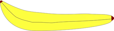 Free Stock Photo: Illustration of a yellow banana