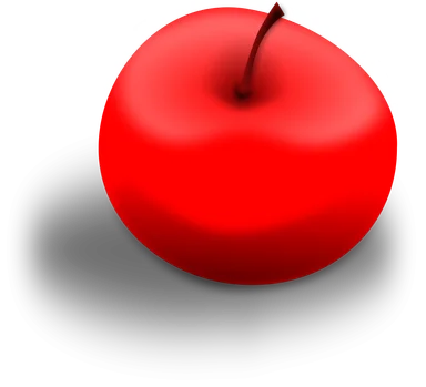 Free Stock Photo: Illustration of a red apple
