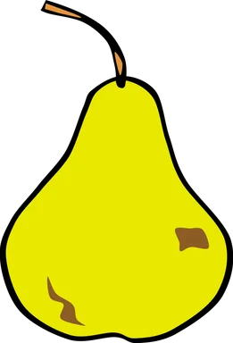 Free Stock Photo: Illustration of a pear