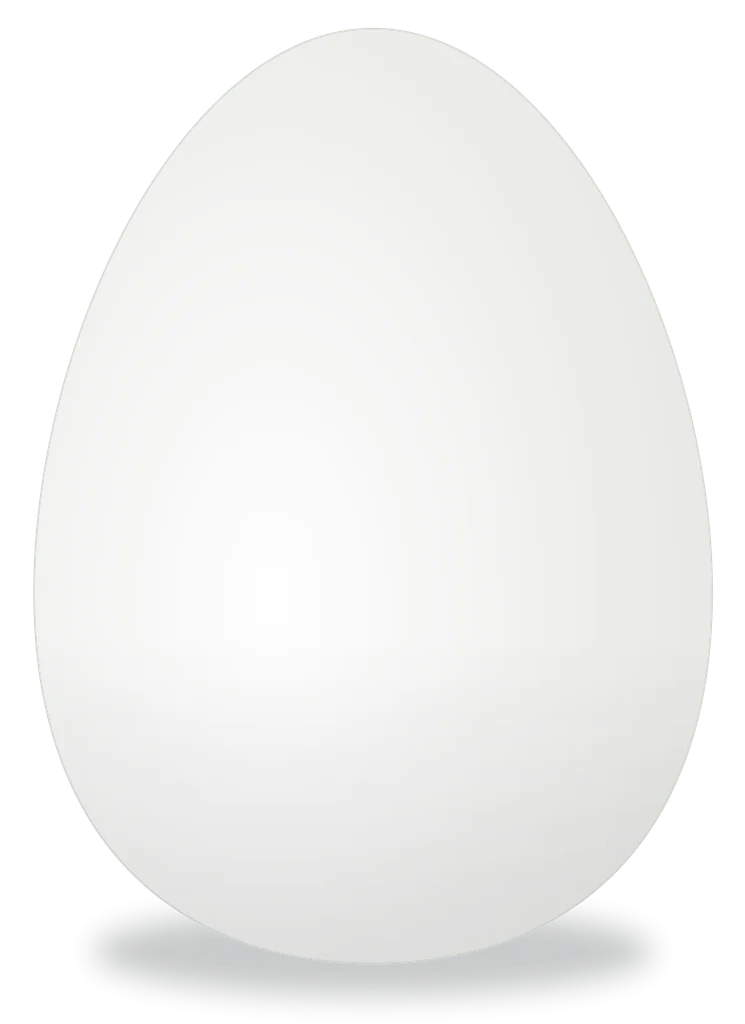 Illustration of a white egg : Free Stock Photo