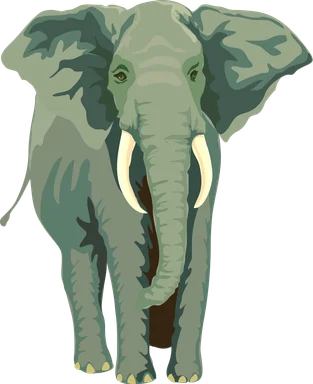 Free Stock Photo: Illustration of an elephant