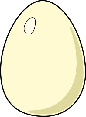 Free Stock Photo: Illustration of a white egg