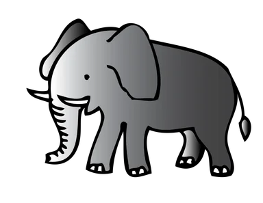 Free Stock Photo: Illustration of an elephant