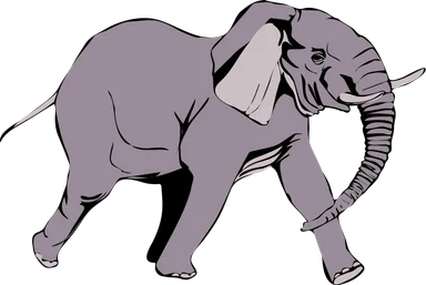 Free Stock Photo: Illustration of an elephant