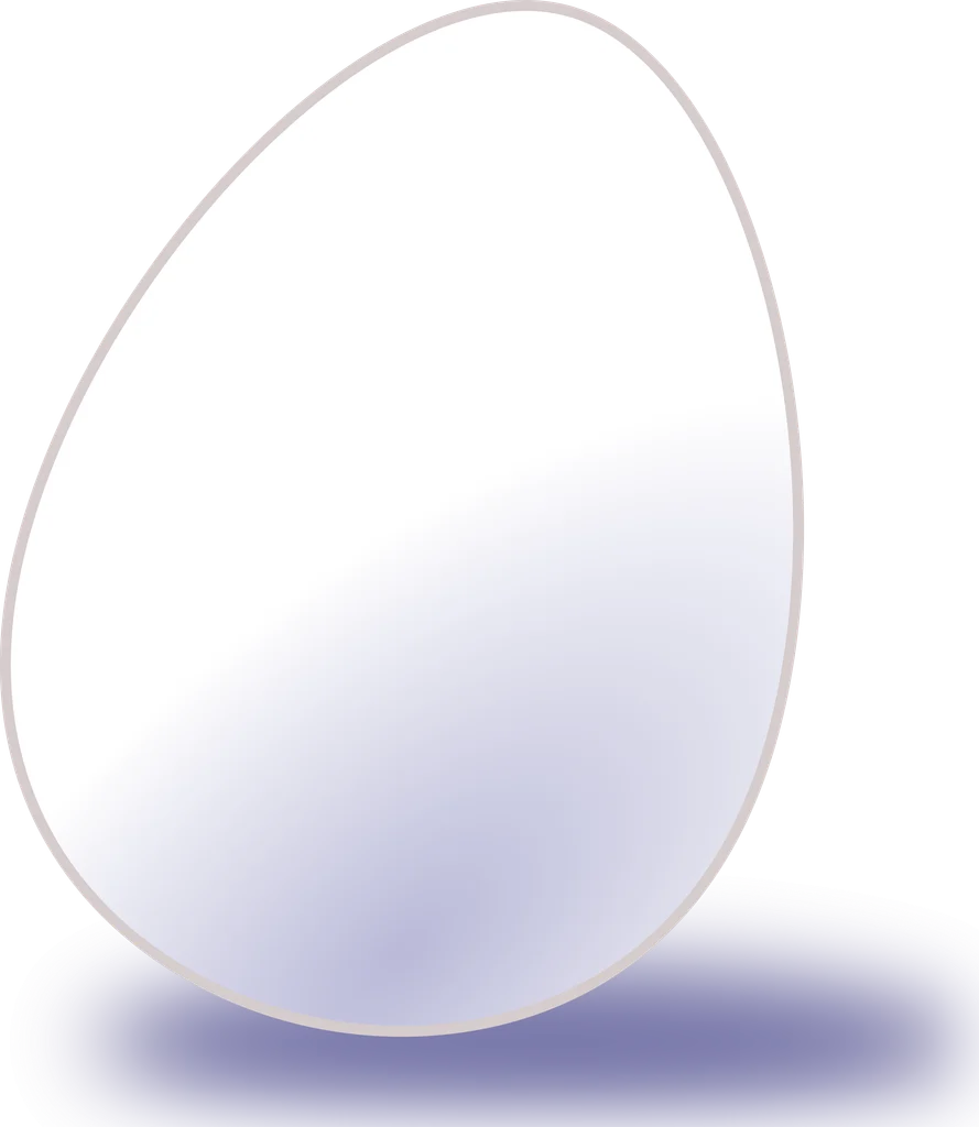 Illustration of a white egg : Free Stock Photo