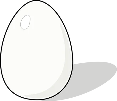 Free Stock Photo: Illustration of a white egg