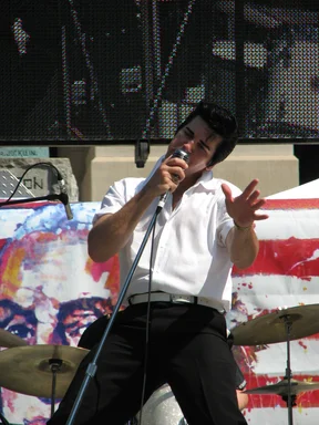 Free Stock Photo: An Elvis impersonator at the 2010 Atlanta tax day tea party in Atlanta, Georgia