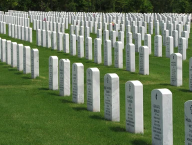 Free Stock Photo: Gravestones at the Georgia National Cemetery