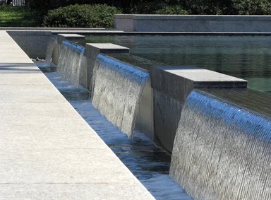 Free Stock Photo: Reflecting pool in Olympic Park in Atlanta, Georgia