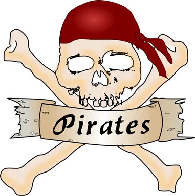 Free Stock Photo: Illustration of a skull and crossbones