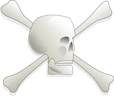 Free Stock Photo: Illustration of a skull and crossbones
