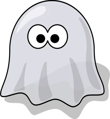 Free Stock Photo: Illustration of a cartoon halloween ghost
