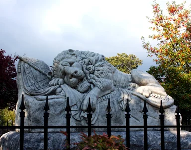 Free Stock Photo: The Lion of Atlanta statue at historic Oakland Cemetery in Atlanta, Georgia