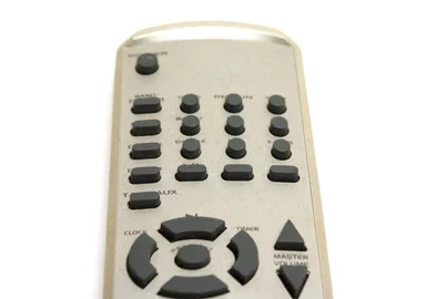 Free Stock Photo: Close-up of a remote control isolated on a white background