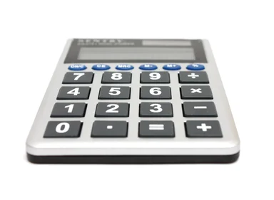Free Stock Photo: A calculator isolated on a white background