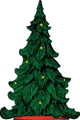 Free Stock Photo: Illustration of a Christmas tree