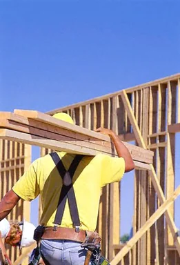 Free Stock Photo: Construction worker with wood