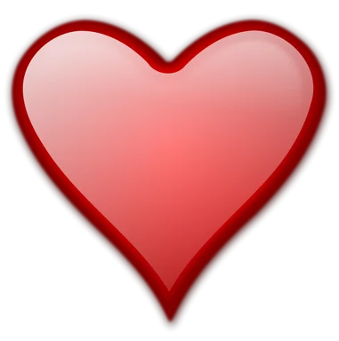 Free Stock Photo: Illustration of a red heart isolated on a transparent background