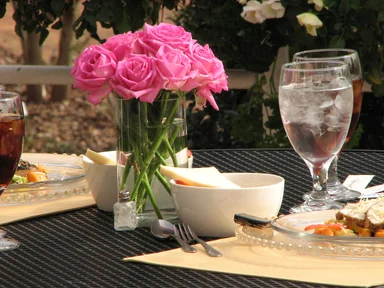 Free Stock Photo: An outdoor table setting