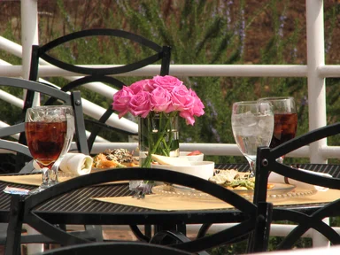Free Stock Photo: An outdoor table setting